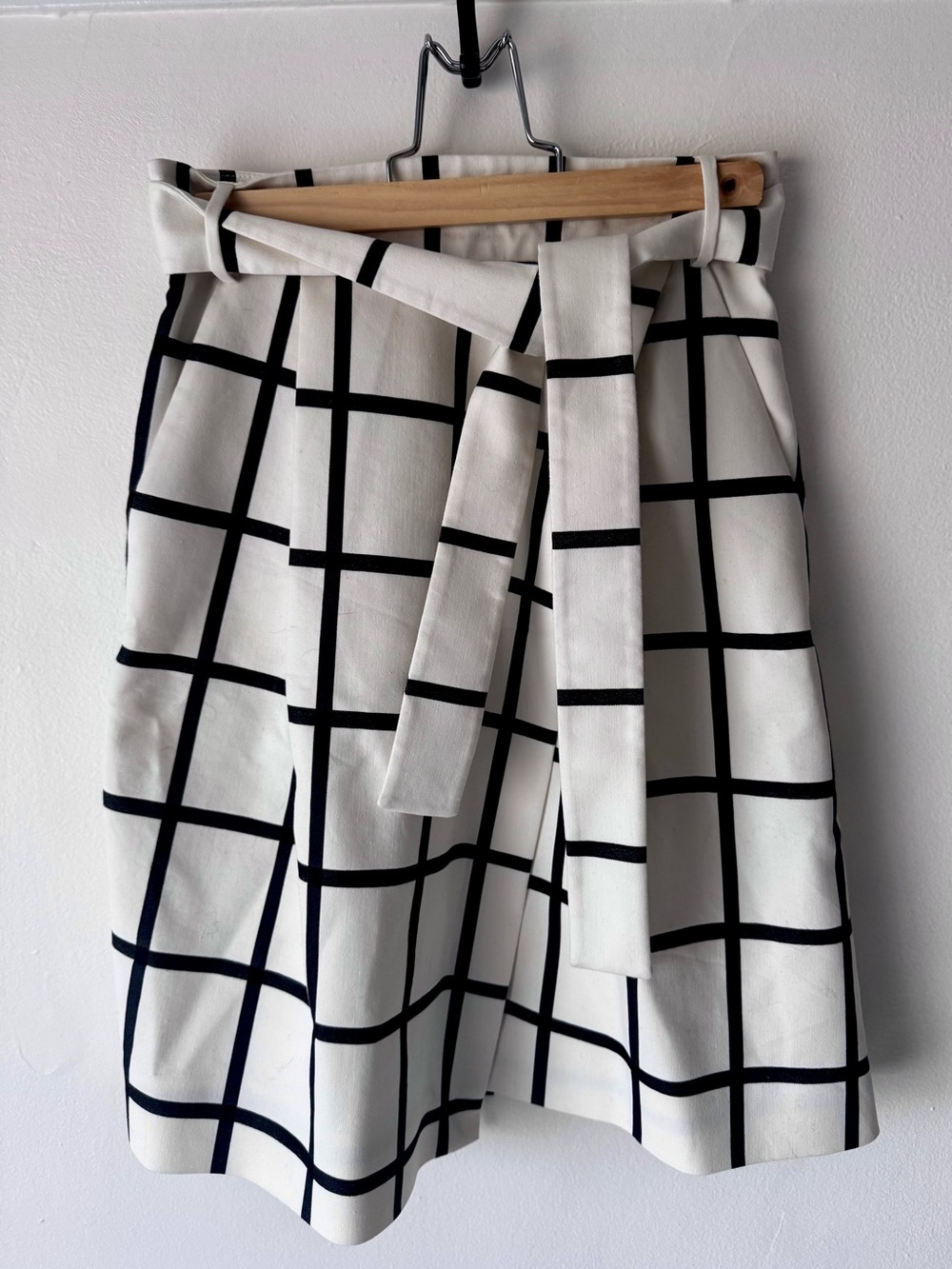Karen Millen Windowpane Print Skirt